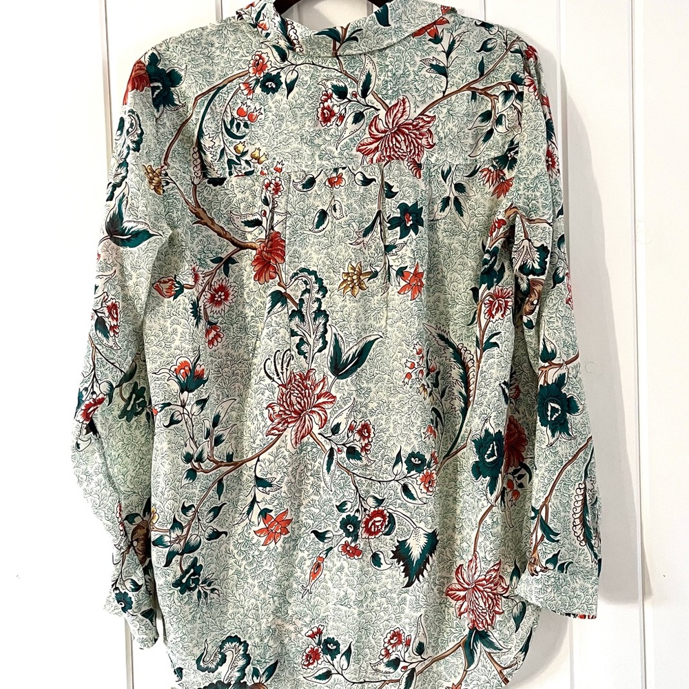 Pilcro Anthropologie Floral Print Blouse, Sz S - Picture 2 of 8